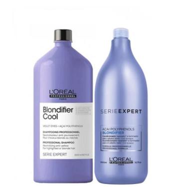 Imagem de Kit L'oréal Professionnel Serie Expert Blondifier Cool Shampoo 1500mls