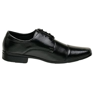 Imagem de Sapato Social Esporte Fino Masculino em Napa com Cadarço Sanlorenzo 1010 Cor:Preto;Tamanho:45