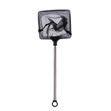 Imagem de GLOGLOW Rede de aterrissagem, rede de aquário para aquário de peixes, mini rede telescópica ajustável, rede de pouso de peixe, rede de aterrissagem de peixe (quadrado)