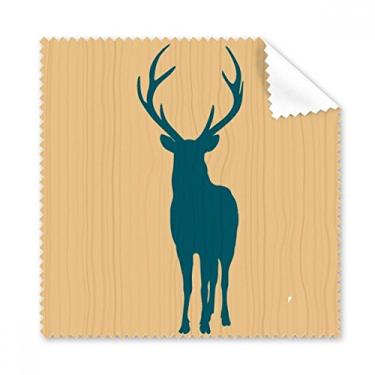 Imagem de Pano de limpeza de grão de madeira azul veado limpador de óculos de tela de telefone 5 peças