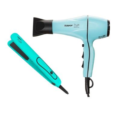 Imagem de Kit Taiff Style Azul Tiffany - Secador Profissional 2000W 220V + Prancha 210ºc Bv