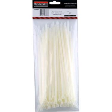 Imagem de Abraçadeira Nylon Branca 200 X 4,8 Starfer Com 100 Un