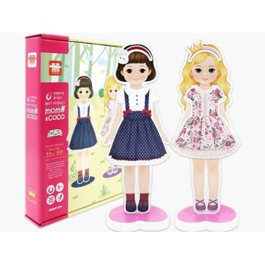 Imagem de Boneca Brinquedo Magnético Com Acessórios
