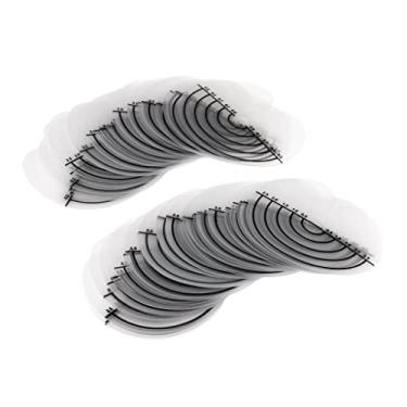 Imagem de 50 pçs único furo plástico protetor de couro cabeludo espaçador/separador de cola com escala fusão kit de ferramentas de extensão de cabelo