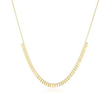 Imagem de Jewelry Atelier Coleção de colar Cleópatra preenchido com ouro – Colar de corrente Cleópatra estilo meia coleira com ouro amarelo 14K para mulheres (com extensão/corrente ajustável), Preenchido com ouro, Sem pedras preciosas