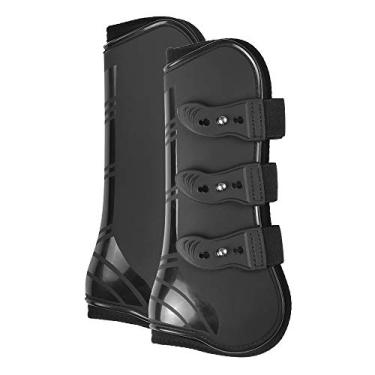 Imagem de Tingpai 2 PCS Botas de Perna de Cavalo Ajustável Equino Frente Perna Gua a Equestrian Tendon Proteção prene Cavalo Ho B ce