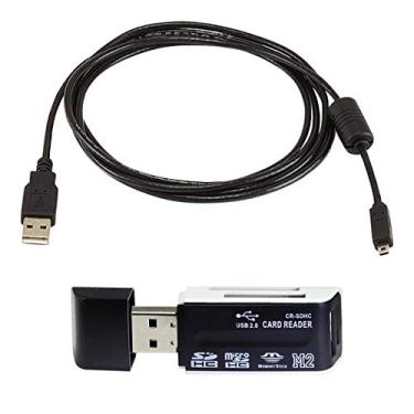 Imagem de Cabo USB para câmera Nikon Coolpix S570 e cabo de computador USB para Nikon Coolpix S570