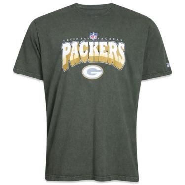 Imagem de Camiseta New Era Slim Nfl Green Bay Packers Core Manga Curta Verde Ver