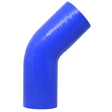 Imagem de Mangote Azul em Silicone 45º 2,75" Polegadas (70mm) * 120mm - Epman