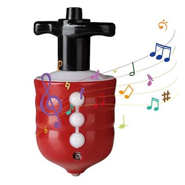 Imagem de Ilumine o pião giratório - Pião giratório em flash de música | Balance Top Spinner Brinquedo Giratório para Desktop Adultos Presente Único Brinquedo Inquieto Generic