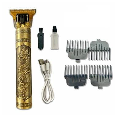 Imagem de Maquina Corte Cabelo Acabamento Barba Desenho Dragão Sem Fio Vintage Original Exclusivo Vide Store
