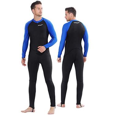 Imagem de COPOZZ Roupa de mergulho masculina – Roupa de banho com proteção UV de corpo inteiro para surf, mergulho e snorkeling