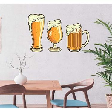Imagem de Adesivo de Parede Cerveja cozinha beer tam 80cm x 50cm