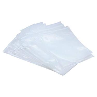 Imagem de Pacote com 200 sacos de armazenamento de alimentos rok hardware, resistentes, 10 x 15 cm, recarregáveis, 4 milímetros, de plástico, pequeno, transparente, com zíper e zíper
