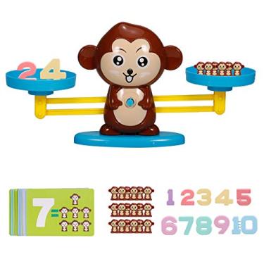 Imagem de Miaoqian Balance Math Game Monkey Balance Counting Toys para Meninos Meninas Brinquedos de Números Educacionais