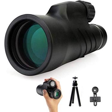 Imagem de Telescópio Monocular 12X50 telescópio portátil de alta definição, prisma BAK4, preenchido com nitrogênio e à prova d'água, adequado para observação de pássaros e pés selvagens