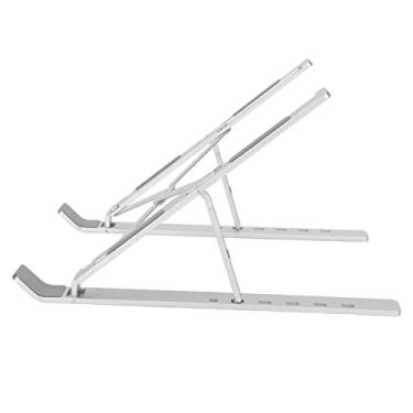Imagem de Suporte de Laptop para Mesa, Suporte de Ajustável Ergonômico de Liga de Alumínio Dobrável Almofadas Ergonômicas de Borracha Antiderrapante Compacto Leve e Durável Suporte para