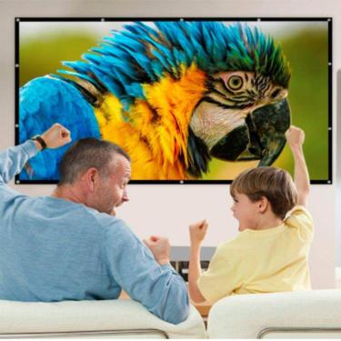 Imagem de Tela de projeção de cinema ao ar livre de poliéster macio de 100 polegadas