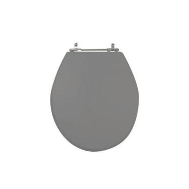 Imagem de Assento Sanitário Poliéster para Louça Ravena/izy deca Aço Cinza VIP