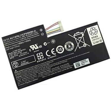 Imagem de Bateria Para Notebook for 3.75V 20Wh 5340mAh AC13F3L AC13F8L Battery fit for Acer Iconia Tab A1-A810 A1-A811 Tablet W4-820P W4-820 1ICP5/60/80-2
