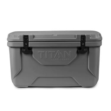 Imagem de Arctic Zone Titan Deep Freeze 55Q Premium Ice Chest Roto Cooler com proteção antimicrobiana Microban, cinza