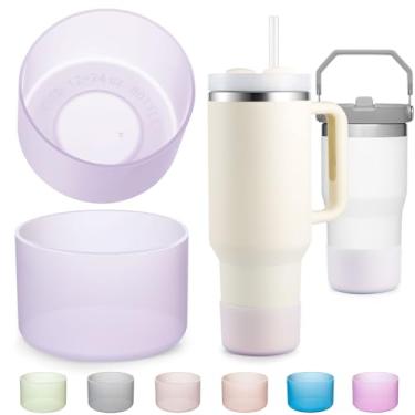 Imagem de Bota de silicone para Stanley Cup 567.0-1,134.0 g, capa inferior para Stanley 567.0 g 850.5 g IceFlow, protetor para Hydroflask 340.2-680.4 g manga de garrafa de água para Stanley Cup Boot Acessórios