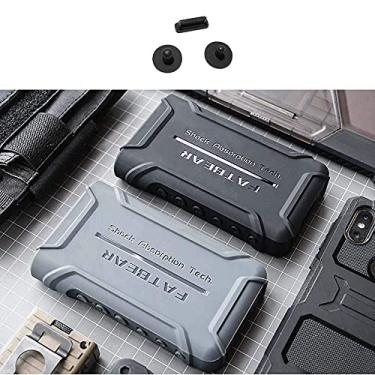 Imagem de Fat Bear Capa para Sony NW WM1A WM1Z, capa protetora robusta à prova de choque para Sony Walkman NW-WM1A WM1Z com plugue de poeira (preto)