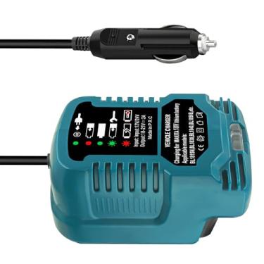 Imagem de NATEFEMIN Carregador de bateria de carro substituto para carregador de bateria Makita 18V LXT