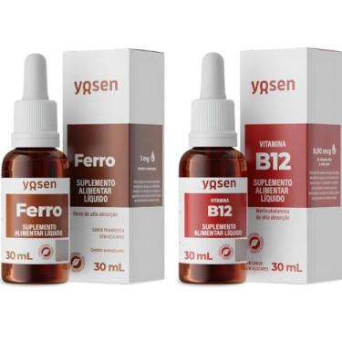 Imagem de Ferro Líquido Alta Absorção Ydrosolv® 30ml + Vitamina B12 Metilcobalamina Líquida 30ml
