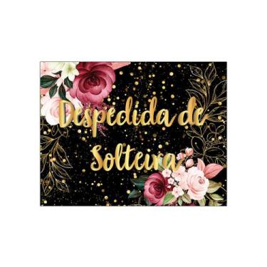 Imagem de Painel de Festa Horizontal 1,55 X 1,20 - Despedida de Solteira Floral 