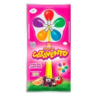 Imagem de Pirulito Catavento Frutas Sabores Sortidos 12g com 1 Unidade