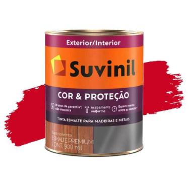 Imagem de  esmalte brilh 0,9l vermelho* - suvinil
