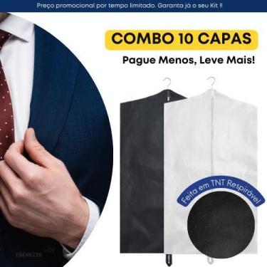 Imagem de Kit 10 Capa Impermeavel Para Terno Jaqueta C Zíper Antimofo - EBENEZER