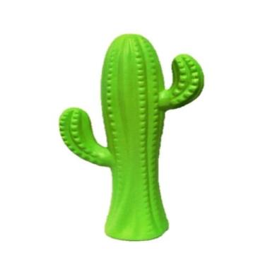 Imagem de Cacto Fino Verde Claro de Ceramica Enfeite Decoração Jardim - Decore C