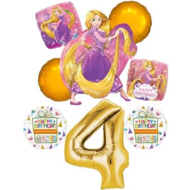 Imagem de Tangled Rapunzel Princess 4th BIRTHDAY PARTY Balloon decorations supplies