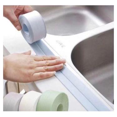 Imagem de Fita Adesiva De Vedação Para Cozinha Banheiro /sánitario/pia - oem