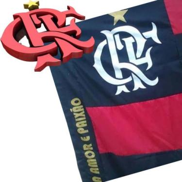 Imagem de Bandeira Do Flamengo 1.60 X 1.10 De Tecido Polieste Grande - bandeira 