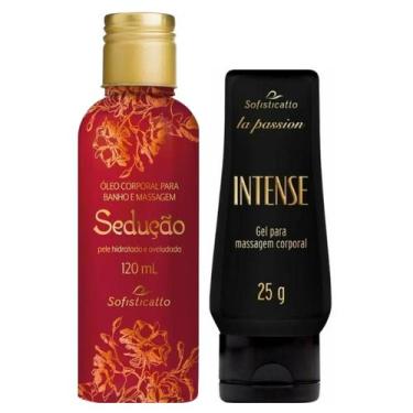 Imagem de Gel Lubrificante Intense + Óleo Corporal Para Banho e Massagem Sedução