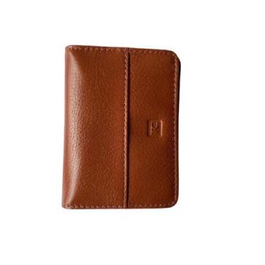 Imagem de Carteira Pequena Porta Cartões Em Couro Masculina e Feminina - Téo Cou