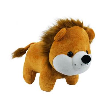 Imagem de Bicho de Pelúcia Safari Infantil 22cm Diversos - Fofy Toys, Leão