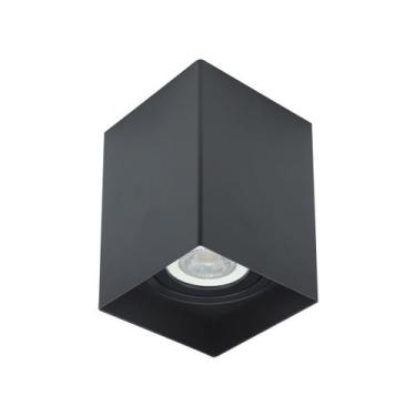 Imagem de Spot de sobrepor recuado Quadrado PAR20 - Opus, Preto