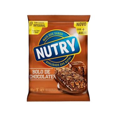 Imagem de Kit 2 Barra de Cereais Nutry Bolo de Chocolate 3 Unidades com 22g Cada