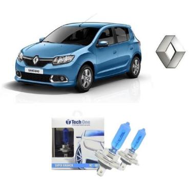 Imagem de Par de Lampadas Halogenas Super Branca para Farol Baixo H7 para Renaul