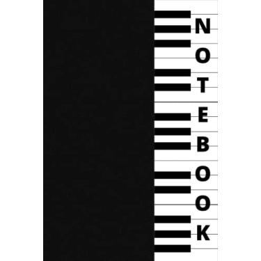 Imagem de Music Themed Notebook - Blank, lined.: A Cool, Fun Musical Themed Notepad for all Music Enthusiasts and Piano Lovers.