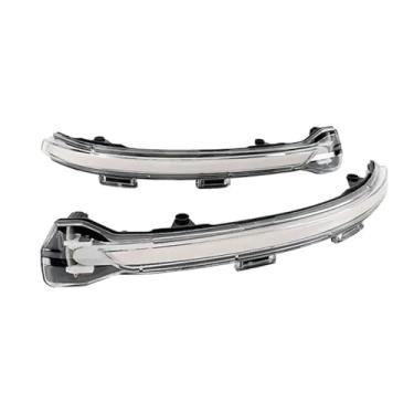 Imagem de Lâmpada indicadora de espelho LED para estilo de carro compatível com VW Golf 7 LED pisca compatível com VW Golf 7.5 LED dinâmico acessórios para automóveis(White Appearance)