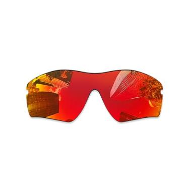 Imagem de Combine8 Lentes de reposição Ploarized para óculos de sol Oakley Radar Path/Radar Path Asian Fit (AF) - Vermelho fogo