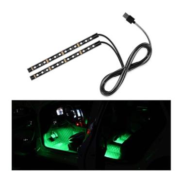 Imagem de Yourkar Fita de LED para carro, 24 luzes LED para ambientes internos sob o painel com porta USB, acessórios universais para carros