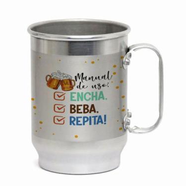Imagem de Caneca Alumínio 600ML Tema Carnaval  Presente Criativo para a Folia - 