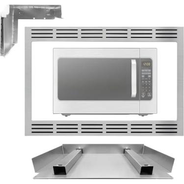 Imagem de Kit de acabamento de micro-ondas de 27 polegadas para forno micro-ondas Panasonic NN-TK922SS, compatível com Panasonic NN-SD975S, NN-SD997S, NN-SN975S, NN-SN973S, NN-SN965S, NN-SN966S, NN-SE985S,