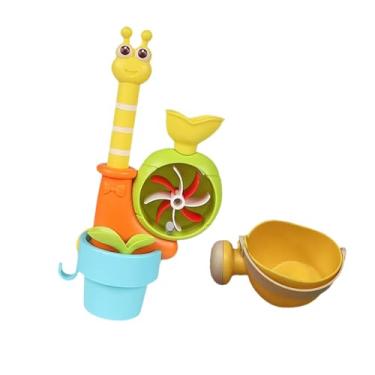 Imagem de YIJU Brinquedo de brinquedo para banho infantil, resistente Habilidade interativa a motor, brinquedo aquático da banheira tocando brinquedos para meninos , Padrão de Caracóis